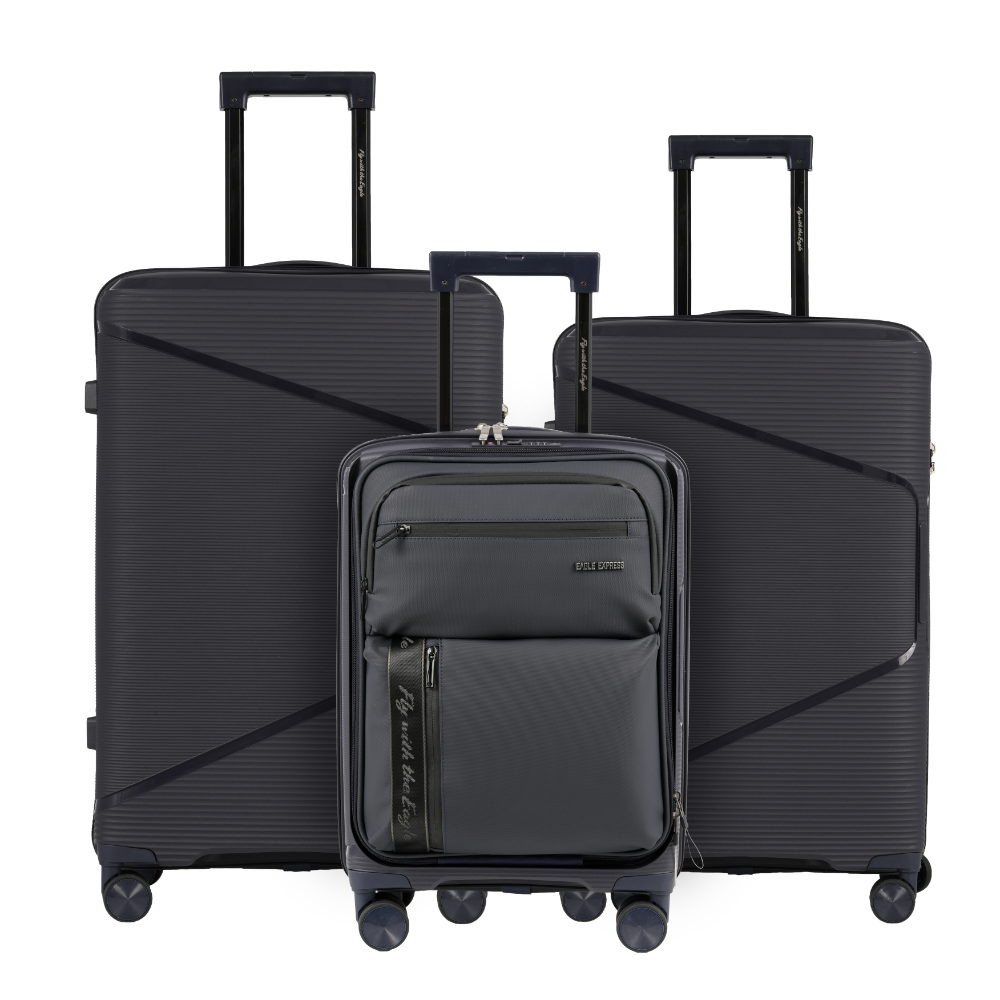 Cruiser Elite ABS Hard Luggage Set of 3 Pcs